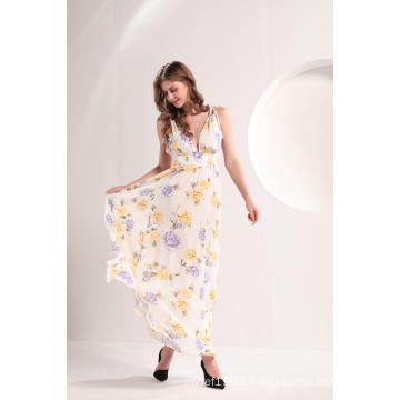 Women's Floral Print Summer Maxi Dress